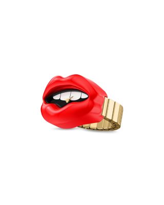 Red Lips Watch Ring, 23mm x 6mm