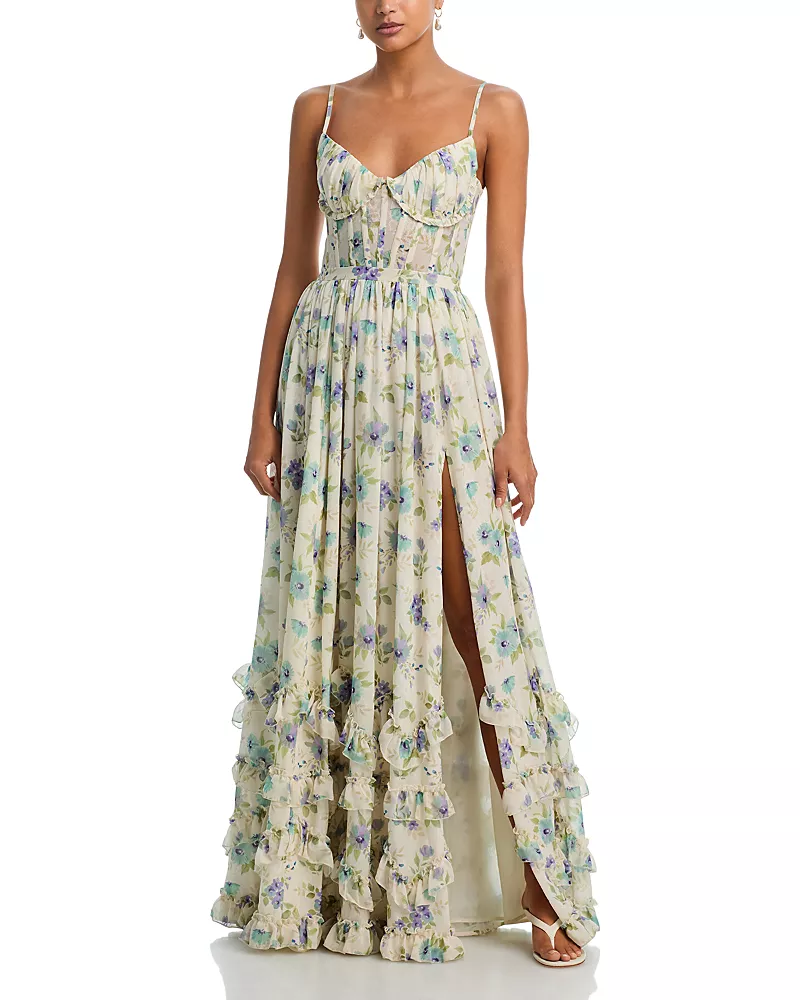 V. Chapman Carmen Ruffled Dress