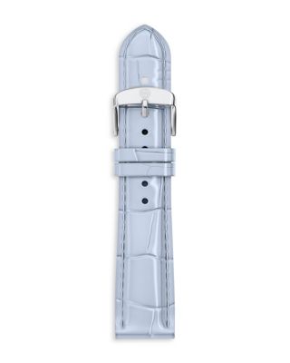 Blue Leather Watch Strap, 18mm