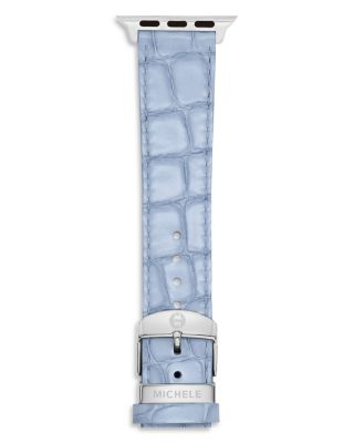 Pastel Blue Leather Band for Apple Watch&reg;, 38/40/41/42mm and 42/44/45/46/49mm