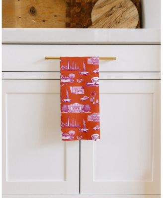New York Toile Tea Towel, Set of 2