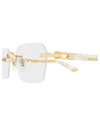 Squared Rimless Optical Glasses, 54mm