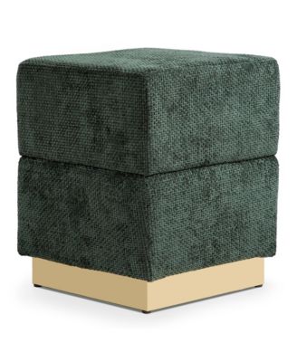  Lyra Chenille Cube Storage Ottoman