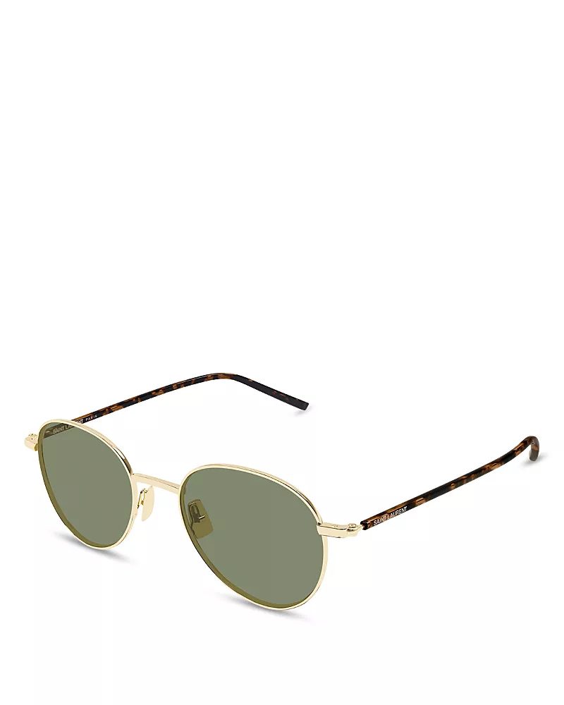 Saint Laurent Round Sunglasses, 50mm
