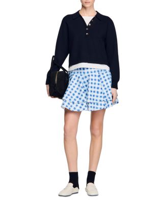 Layered Effect Knit Sweater