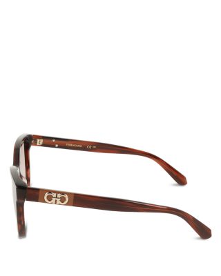 Color Block Temple Rectangular Sunglasses, 54mm