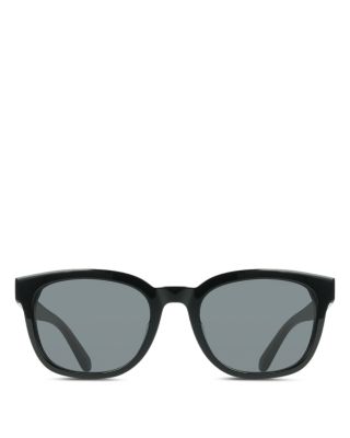Color Block Temple Rectangular Sunglasses, 54mm