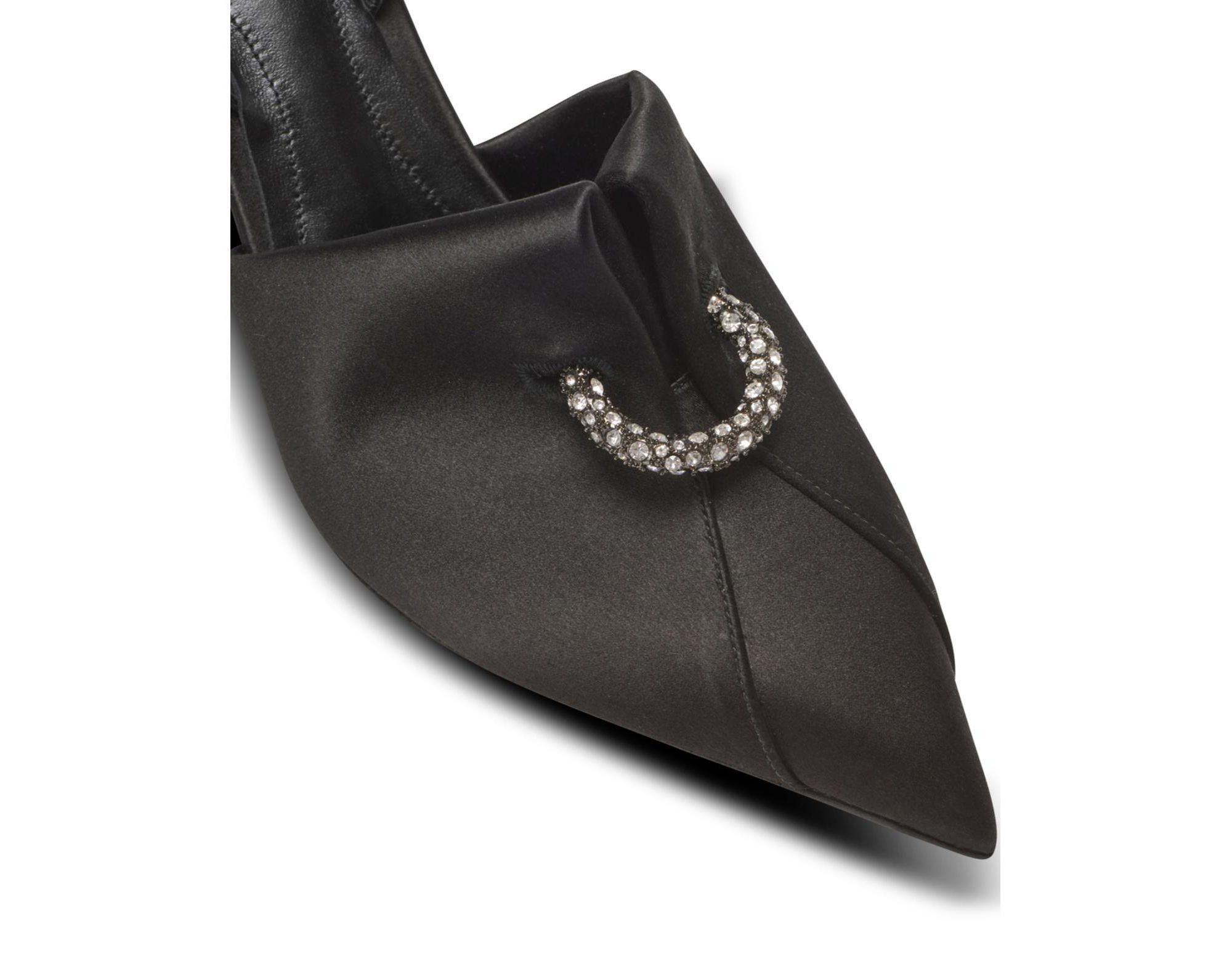 Women's Satin Slingbacks with Piercing — Image 6