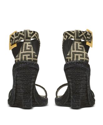  Women's Anthem Wedge Espadrilles in Monogram Jacquard