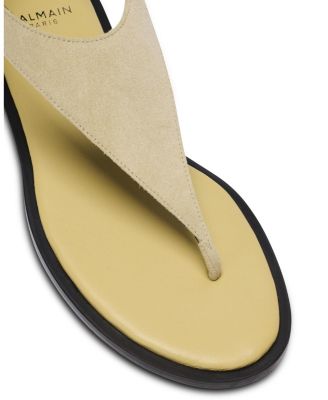  Women's Anthem Flat Toe-Post Sandals in Suede