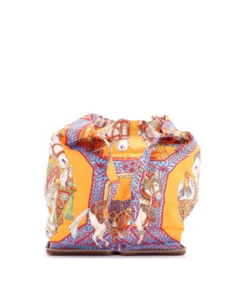 Silky Pop Tote Printed Silk