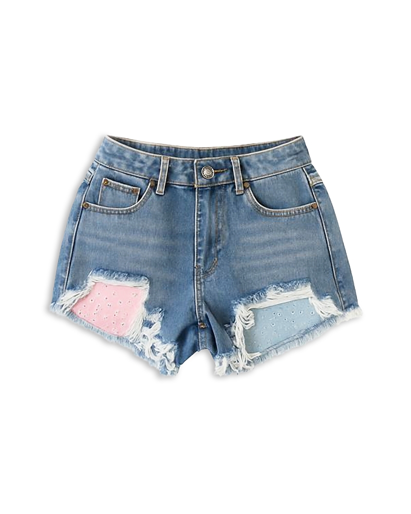 KatieJnyc Girls' Malibu Distressed Denim Shorts - Big Kid