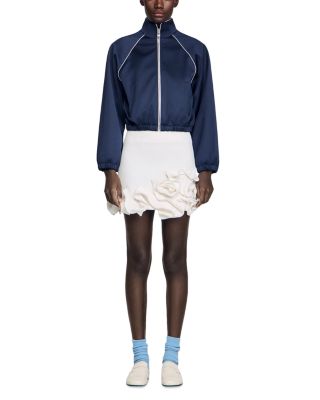 Cropped Satin Jacket