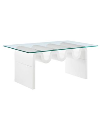  Ondine Glass Top Coffee Table