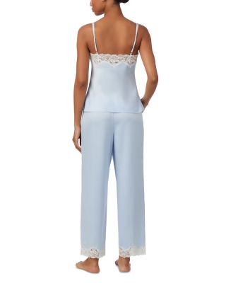 New Signature Satin Lace Cami Top & Ankle Pant Pajama Set