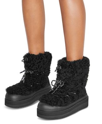Women's Mellow Shearling Embellished Ankle Boots