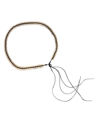 Women's Jewelry Belt with Leather Tie