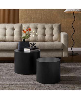  Amani Round Nesting Coffee Tables, Set of 2