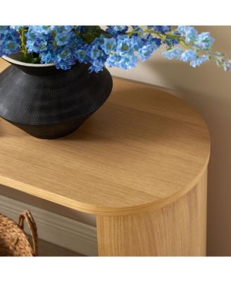  Aspect Oval Wood Entryway Console Table