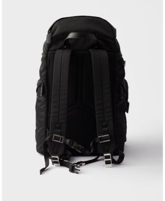 Re-Nylon and Saffiano Leather Backpack