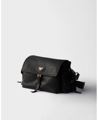  Explore Large Nappa Leather Shoulder Bag With Flap