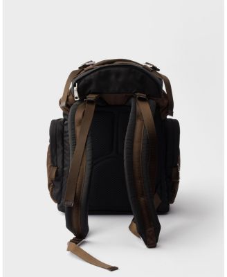Re-Nylon and Saffiano Leather Backpack