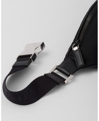  Re-Nylon And Saffiano Leather Belt Bag