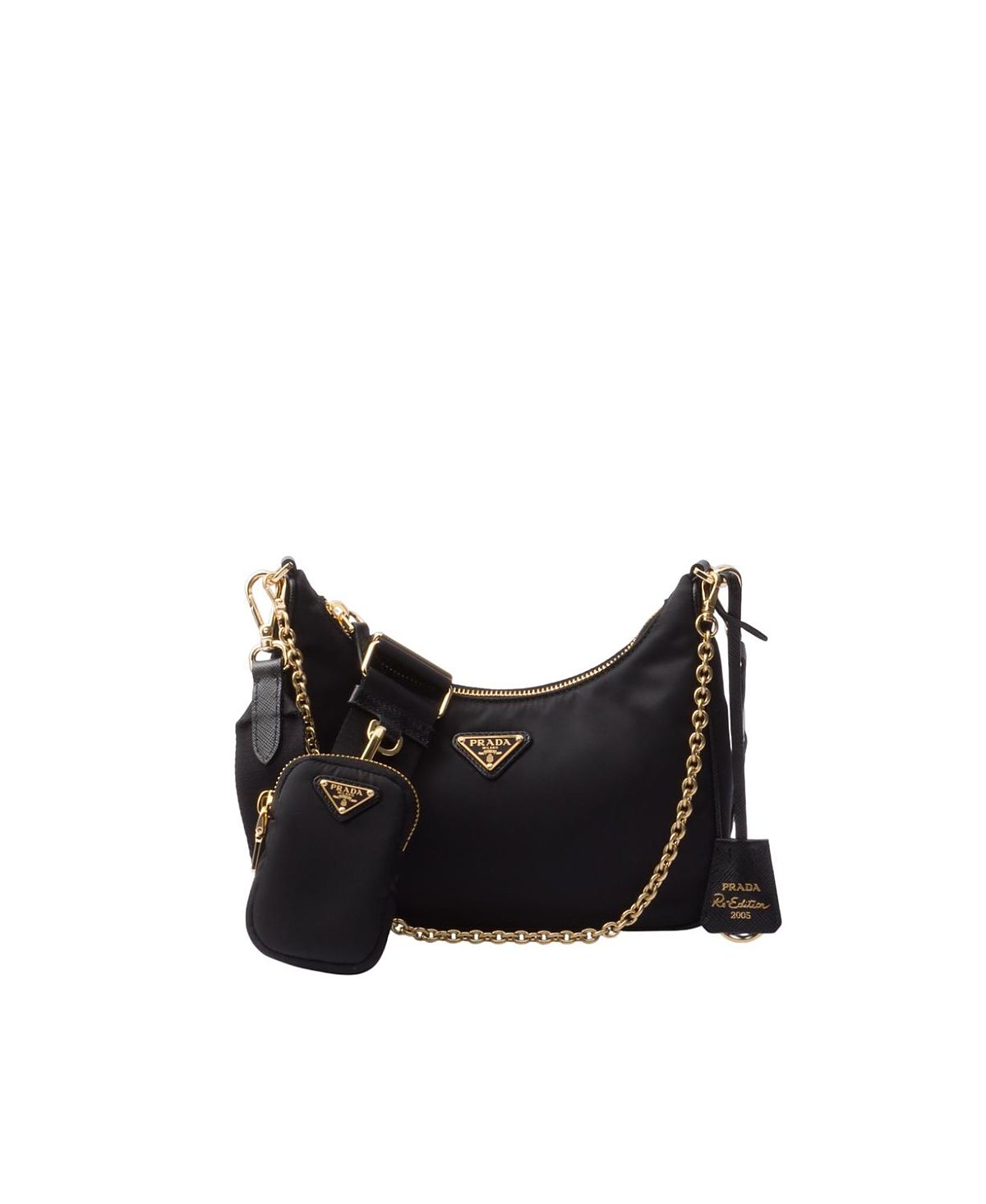 Prada Re-Edition 2005 Re-Nylon Bag with Saffiano Mini Bag