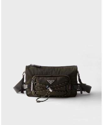  Speedrock Re-Nylon and Leather Shoulder Bag