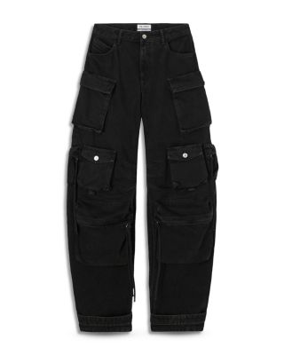 "Fern" Cargo Jeans in Black