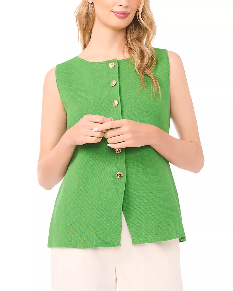 Ted Baker Sleeveless Button Down Top