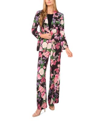 Arden Floral Notch Collar Blazer