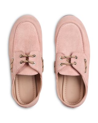 Women's Suede Boat Shoe Loafers