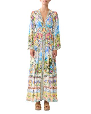 Majestic Milla Shaped Waistband Dress With Gathered Sleeves