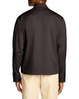 Cotton Blend Gabardine Shirt Jacket