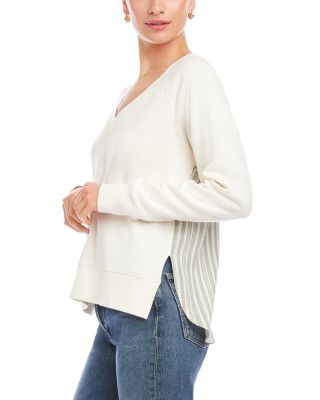 Vivi Contrast V Neck Top