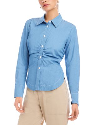 Norlyn Long Sleeve Side Shirred Shirt