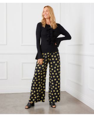 Wide Leg Pull On Pants