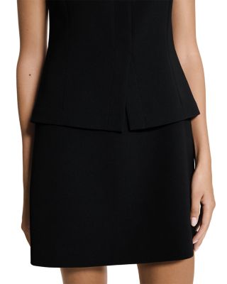 Boat Neck Sleeveless Mini Dress