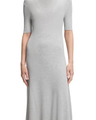 Farie Ribbed Half Sleeve Dress