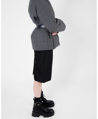  Women's Monolith Leather And Re-Nylon Combat Boots With Pouch