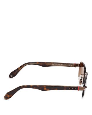 Rectangular Metal Sunglasses, 56mm