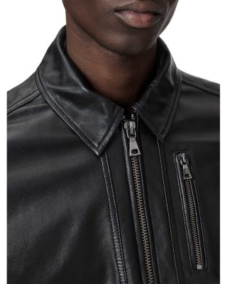 Collared Leather Jacket