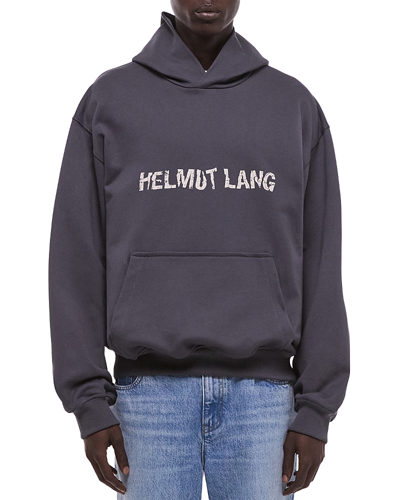 Helmut Lang Crumpled Logo Hoodie