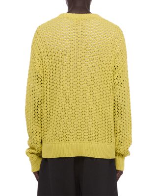 Open Stitch Crewneck Sweater