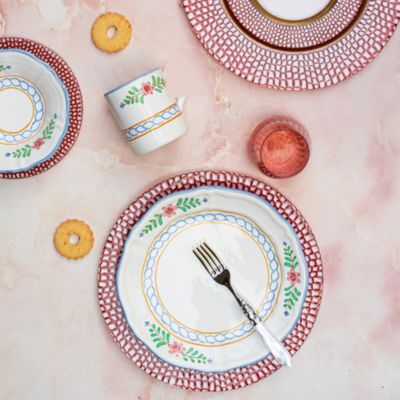 Pelli Glass Pink Salad Plate