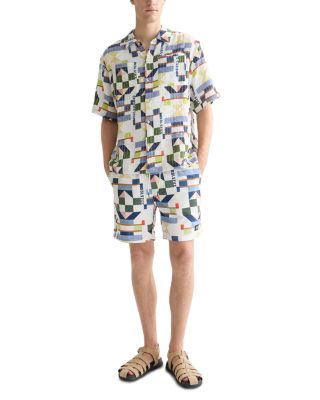 Printed Drawstring 6.2" Swim Shorts