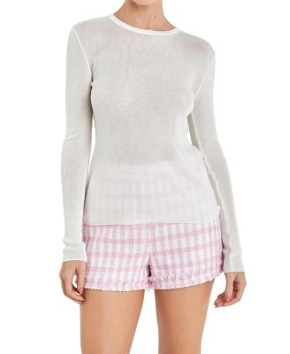 Women's Loose Knit Long Sleeve Top