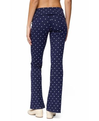 Daliya Polka Dot Fold Over Pants
