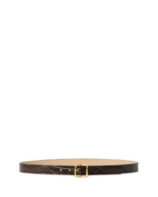 Women's Ellie Croc Embossed Leather Belt